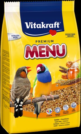 Корм Vitakraft Premium Menu Exotis основной для экзотических птиц 500 г (500 г, )