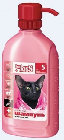 Шампунь Ms. Kiss № 5 Черная Багира для черных и темных окрасов кошек 200 мл (200 мл, Темный)
