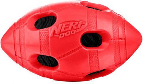 Игрушка Nerf Мяч для регби хрустящий для собак (15 см, )