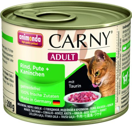 Консервы Animonda Carny Adult для взрослых кошек 200 г (коктейль из разных сортов мяса)