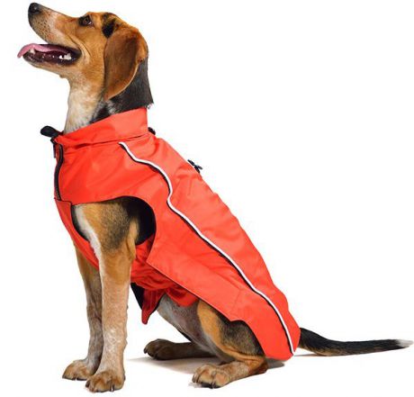 Нано плащ-дождевик Dog Gone Smart Nanobraker с флисовой подкладкой для собак (20,3 см, Красный)