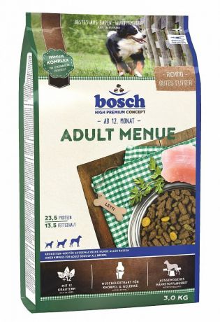 Сухой корм Bosch Adult Menue для взрослых собак (15 кг, )