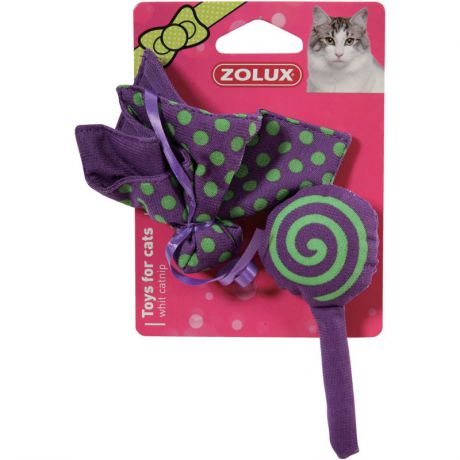 Игрушка Zolux мягкие бабочка и конфета с мятой для кошек (2 шт, )