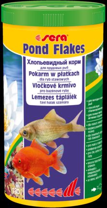 Корм Sera Pond Flakes для мелких прудовых рыб (1,7 кг)