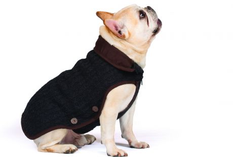 Нано куртка Dog Gone Smart Nano Knit Sweater вязаная для собак (10, Коричневый)