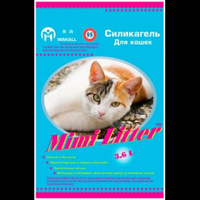 Наполнитель Mimi Litter силикагелевый для кошек (3,6 л, Голубые)