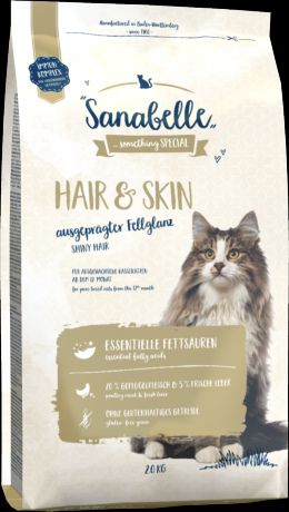 Сухой корм Sanabelle Hair&Skin для выставочных кошек (10 кг, )