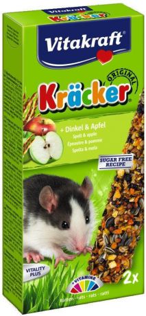Крекеры Vitakraft Kracker для крыс 2 шт (2 шт, Кукуруза с фруктами)