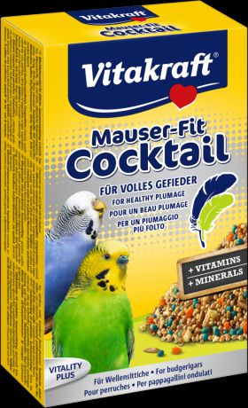 Корм Vitakraft Mauser Fit Cocktail для волнистых попугаев в период линьки 200 г (200 г, )