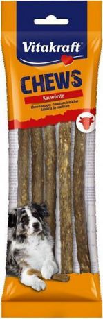 Жевательные палочки Vitakraft Chews Sausages натуральные для собак (20 см, )