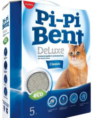 Наполнитель Pi-Pi-Bent DeLuxe для кошек (5 кг, Classic)