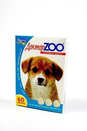 Мультивитаминное лакомство Доктор ZOO Здоровый щенок (120 таб)
