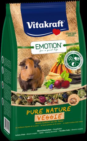 Корм Vitakraft Emotion Pure Nature Veggie для морских свинок (600 г, )