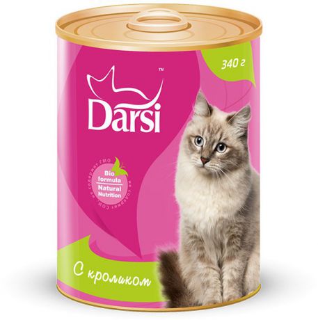 Консервы Darsi для кошек, 340 г (340 г, Говядина)