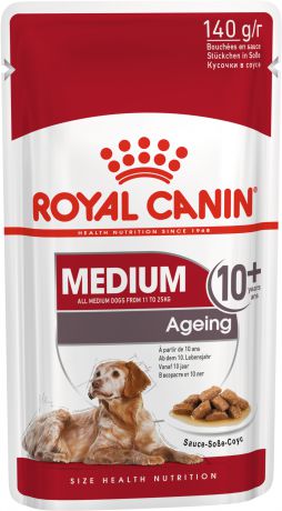 Паучи Royal Canin Medium Ageing 10+ для пожилых собак средних пород (140 г)