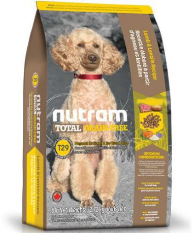 Сухой корм Nutram Total Grain Free T29 Lamb & Legumes Small Dog Food беззерновой из мяса ягненка с бобовыми для собак мелких пород (2,72 г, )
