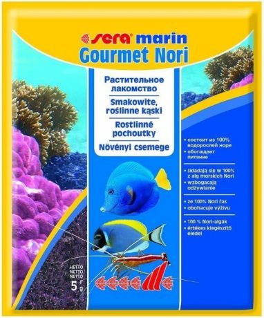Корм Sera Marin Gourmet Nori для морских рыб 5 г (5 г)