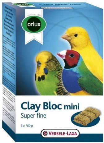 Минеральный блок для попугаев Versele-Laga Orlux Clay Bloc mini 180 г (3 х 180 г)
