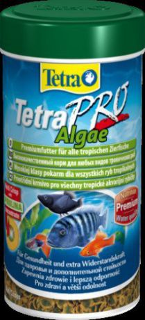 Корм Tetra TetraPro Algae с растительными добавками для всех видов рыб (10 л (ведро))