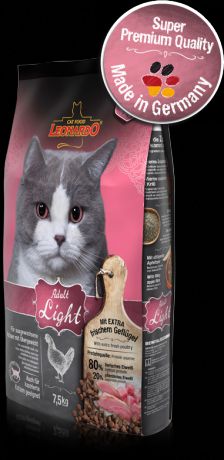 Сухой корм Leonardo Adult Light для взрослых кошек, склонных к полноте (2 кг, )