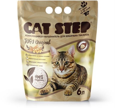 Наполнитель Cat Step Tofu комкующийся для кошачьих туалетов (12 л, светло-зеленый)