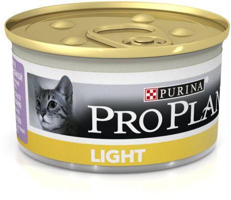 Консервы Pro Plan Light низкокалорийные для кошек 85 г (85 г, Индейка)