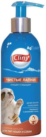 Шампунь-бальзам Cliny для кошек и собак чистые лапки (200 мл, )