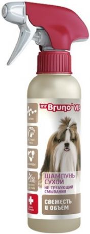 Шампунь Mr. Bruno VIP сухой с экстрактом риса для собак (200 мл)