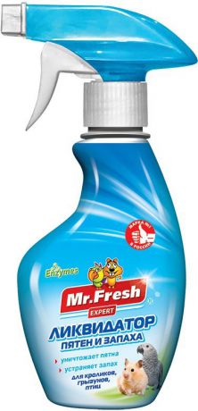 Ликвидатор запаха Mr. Fresh Expert 2в1 спрей для клеток хорьков, грызунов и птиц, 200 мл (200 мл)