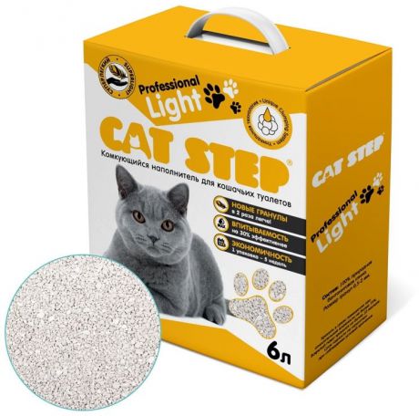 Наполнитель Cat Step Professional Lilght для кошачьих туалетов (6 л, )