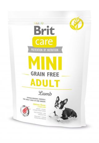 Сухой корм Brit Care Mini GF Adult Lamb беззерновой для собак мелких и миниатюрных пород (2 кг, Ягненок)