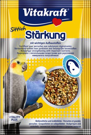 Подкормка Vitakraft Papakeet Strength попугаев для укрепления организма волнистых попугаев 30 г (30 г)