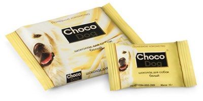Шоколад Веда Choco Dog белый для собак (15 г, Белый)