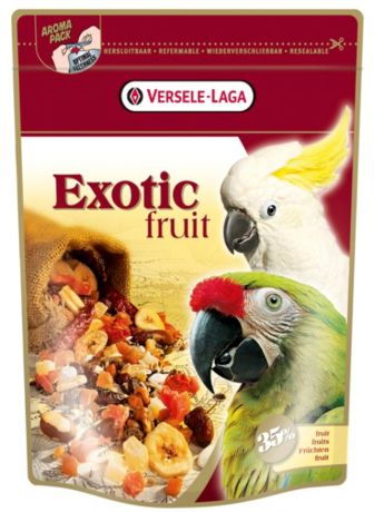 Корм-лакомство с фруктами для крупных попугаев Versele-Laga Exotic Fruit 600 г (600 г)