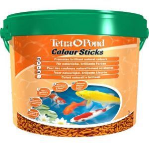 Корм Tetra Pond Color Sticks для прудовых рыб, палочки для окраски (10 л)