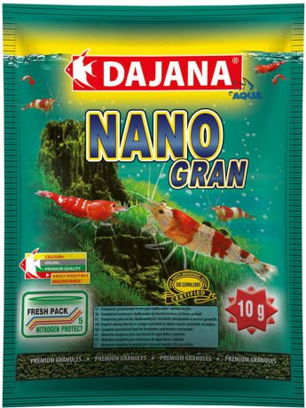 Корм Dajana Nano Gran гранулы для крабов, креветок (100 мл (40 г))