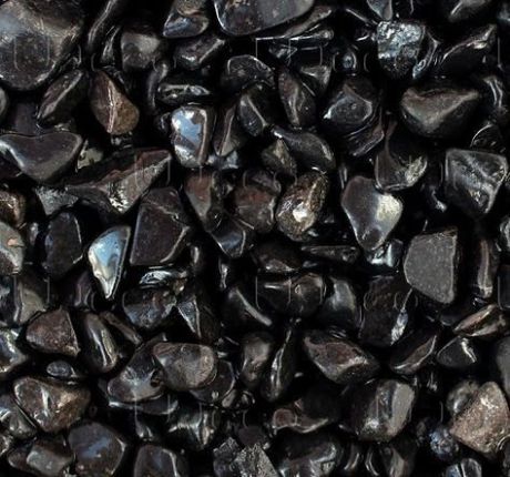 Натуральный грунт UDeco Canyon Black для аквариумов "Черный гравий", 6-12 мм (6 л)