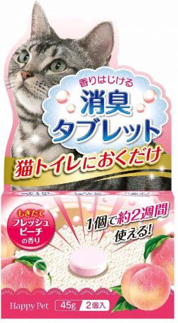 Уничтожитель запахов Premium Pet Japan с ароматом персика (2x45 г)