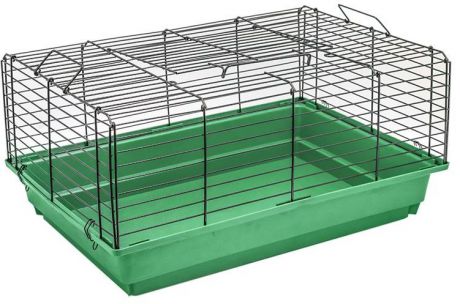 Клетка Дарэлл Кролик складная для кроликов и морских свинок (58 х 40 х 30 см, Черная)