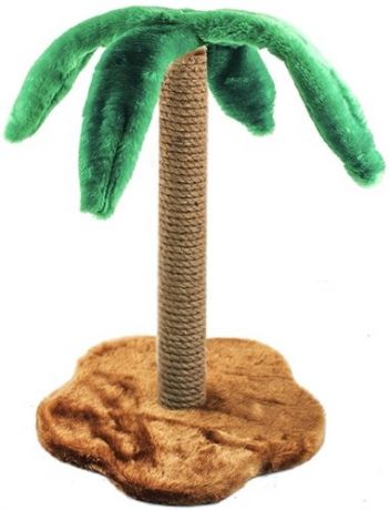 Когтеточка-столбик Дарэлл "Чип" Пальма джут для кошек (38 х 38 х 50 см)