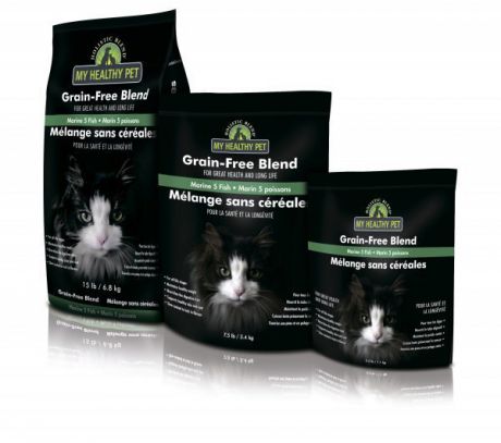 Сухой корм Holistic Blend Grain Free Formula беззерновой для кошек (1,1 кг, 5 морских рыб)