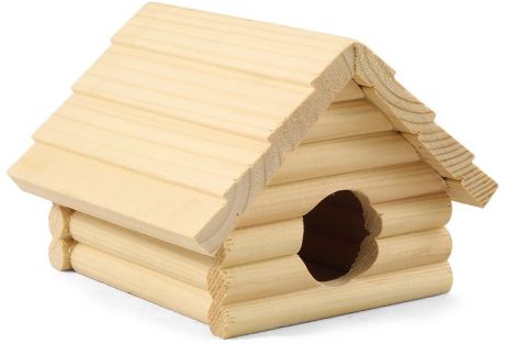 Домик Гамма деревянный для мышей (13,5x13x9,5 см)