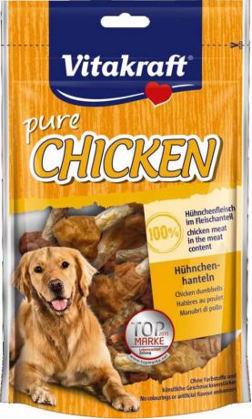 Лакомство Vitakraft Pure Chicken гантельки куриные для собак 80 г (80 г, )