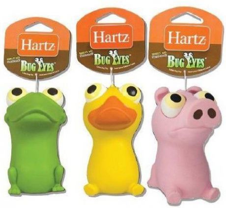 Игрушка Hartz Bug Eyes Dtoy Глазастик с пищалкой для собак (8 x 20 x 5 см, )