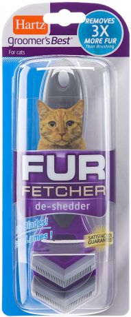 Расческа Hartz Groomer’s Best Fur Fetcher для вычесывания шерсти во время линьки для кошек