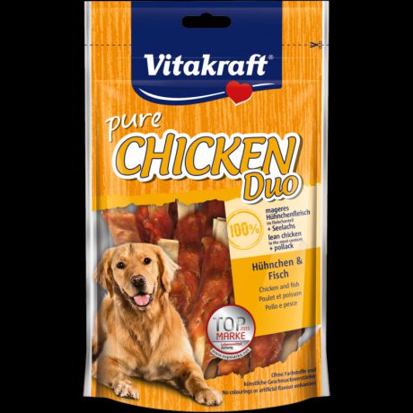 Лакомство Vitakraft Pure Chicken Duo палочки с курицей и рыбой для собак 80 г (80 г, )