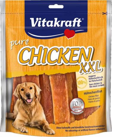 Лакомство Vitakraft Pure Chicken XXL филе куриное для собак 250 г (250 г, )