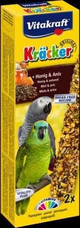 Крекеры Vitakraft для крупных африканских попугаев 2 шт (2 шт, Мёд и анис)