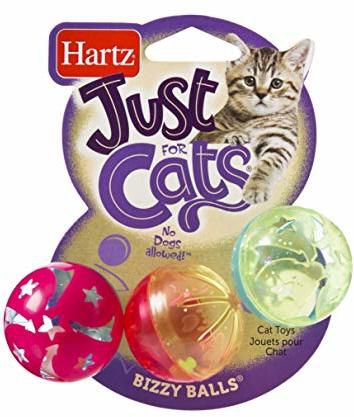 Игрушка Hartz Bizzy Balls для кошек, 3 шт