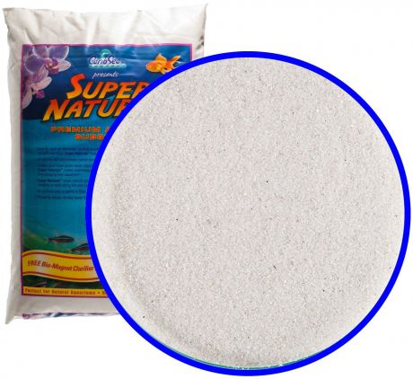 Грунт CaribSea Moonlight Sand для пресноводных аквариумов (9 кг, Белый)
